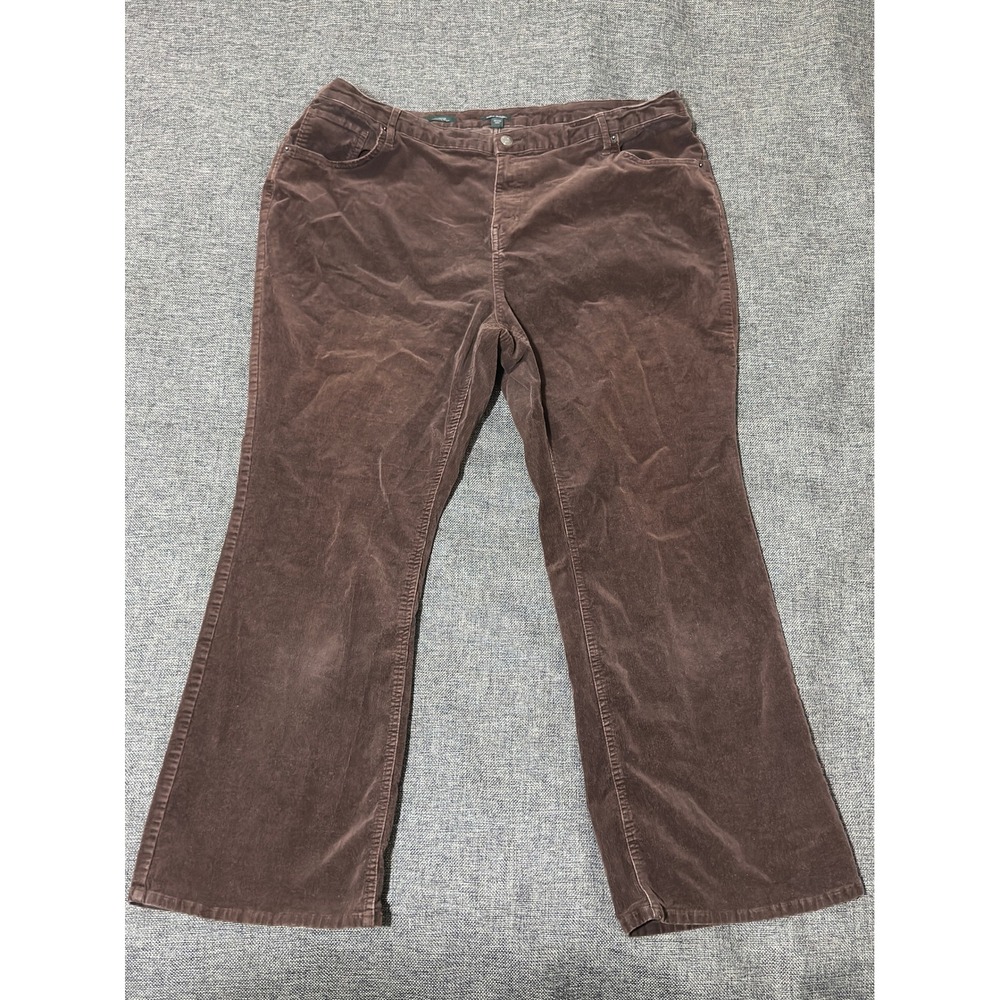 Wild Fable Womens 22 Corduroy Pants Low-Rise Flare Brown Stretch